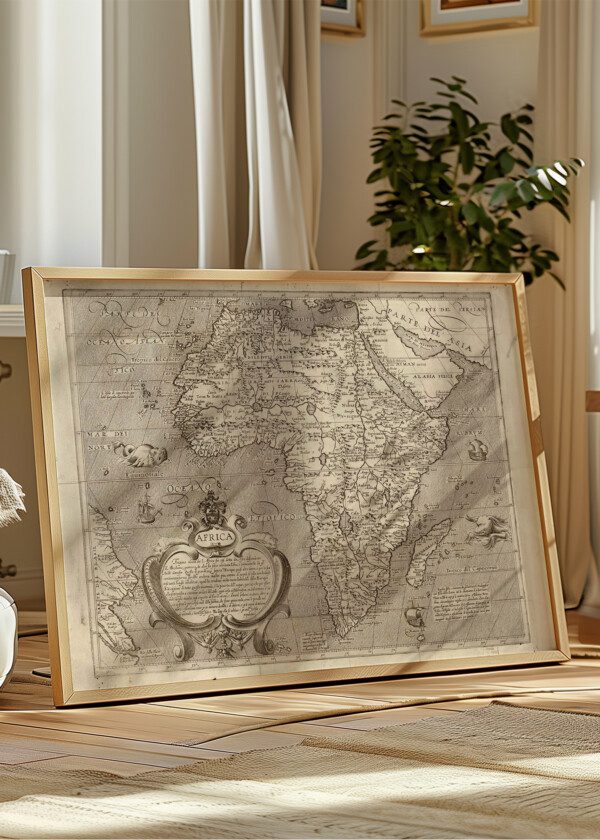 MAP AFRIKA ARNOLDI, ARNOLDO DI 1602