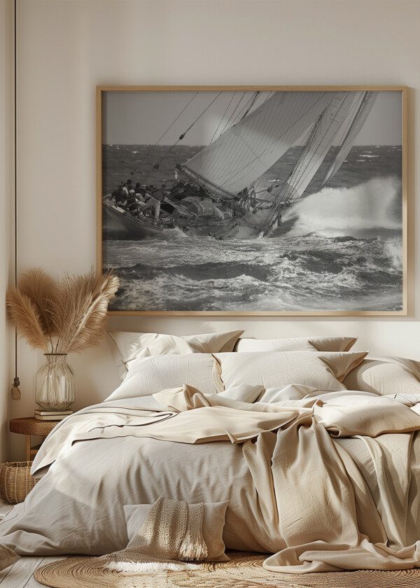 SEGEL YACHT SVARTVIT