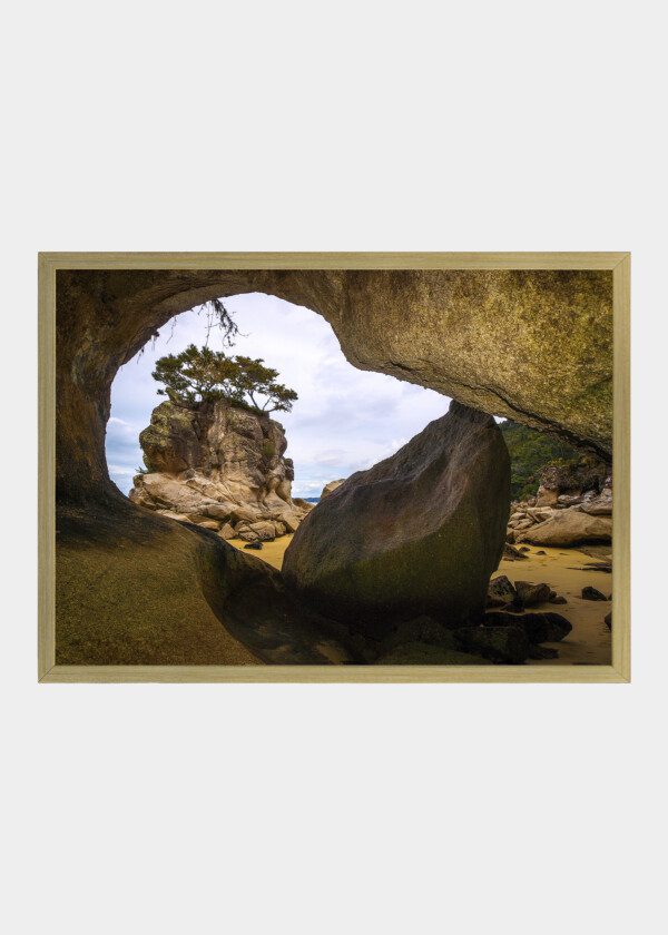 ROCK FORMATION ON BEACH