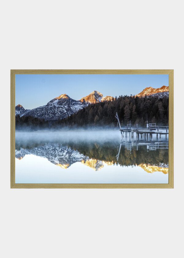 FOG OVER MOUNTAIN LAKE