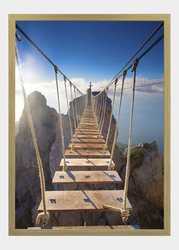 SUSPENSION BRIDGE OVER DIPS