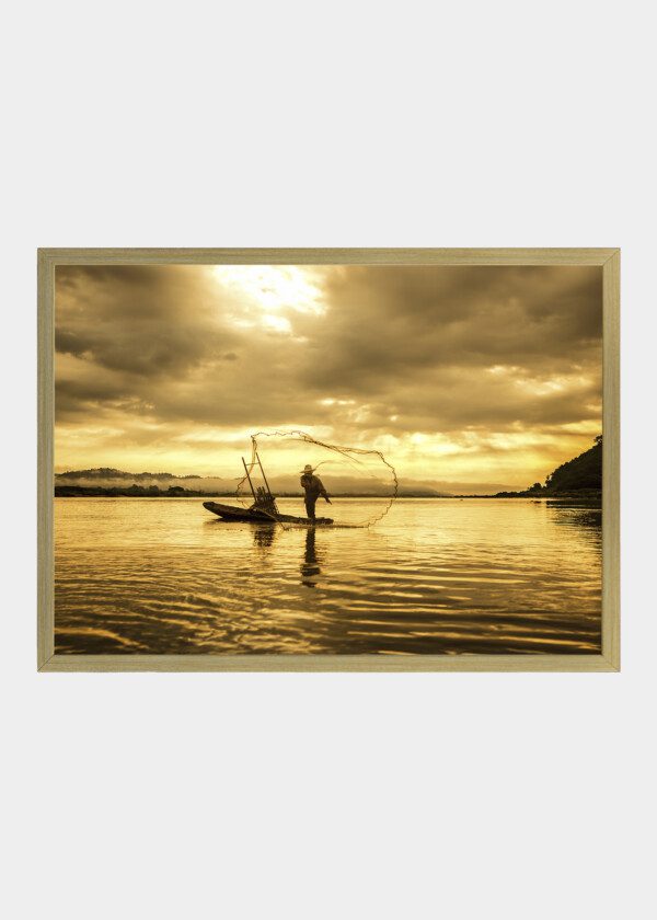 FISHERMAN AT SUNSET