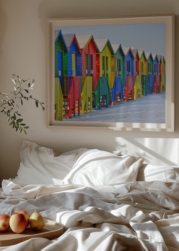 BATHING CABINS IN HAPPY COLORS
