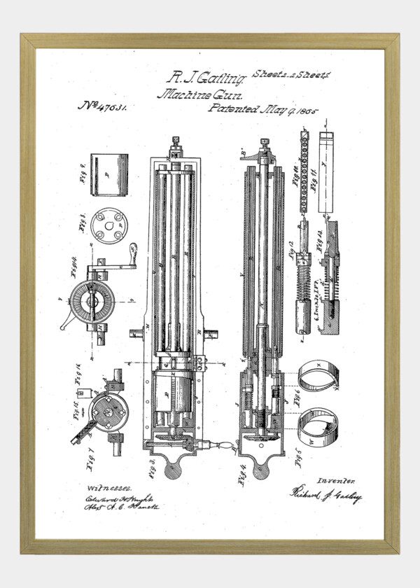 DRAWING FOR MACHINE GUN