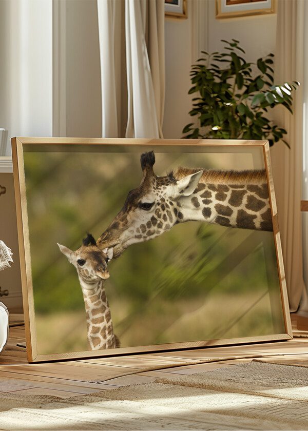 GIRAFFE WITH YOUNG