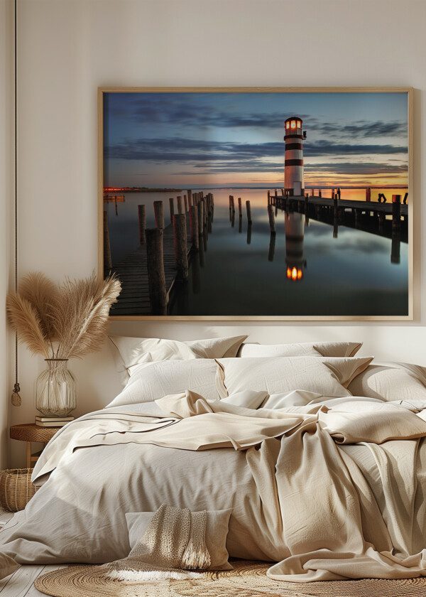 LIGHTHOUSE IN THE EVENING
