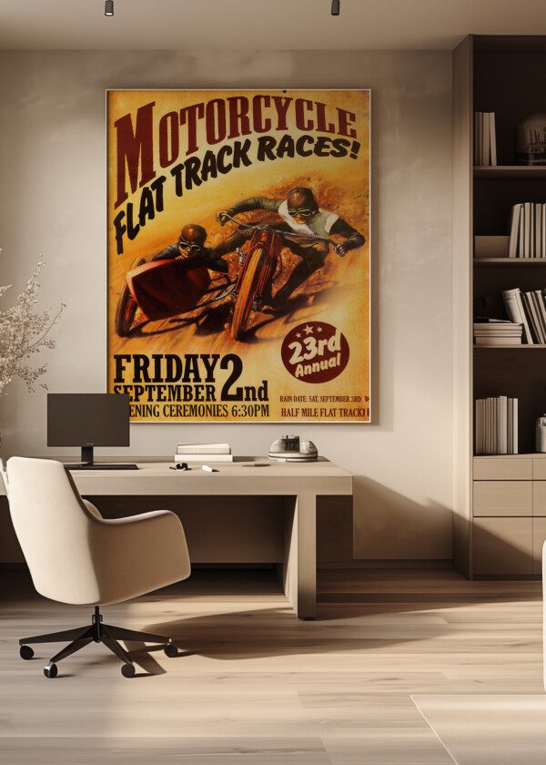 MOTORCYCLE FLAT TRACK RACES