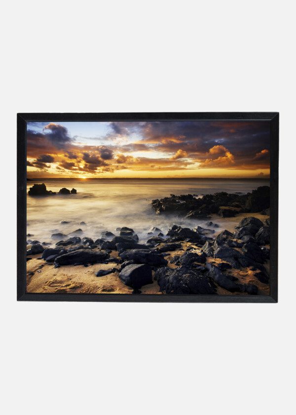 STONES AT THE BEACH EDGE