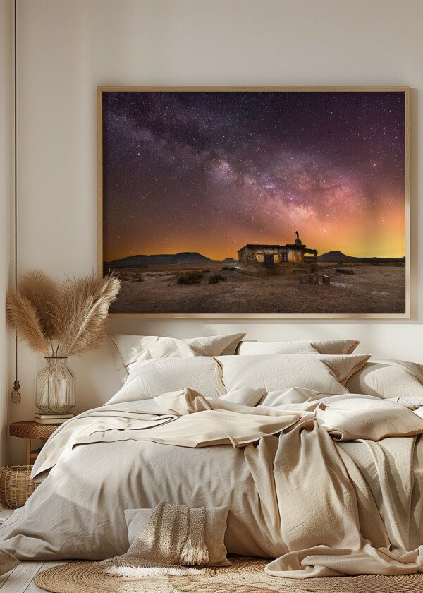OLD SHED UNDER STARRY SKY