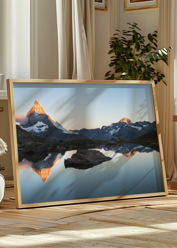 MOUNTAINS AND LAKE