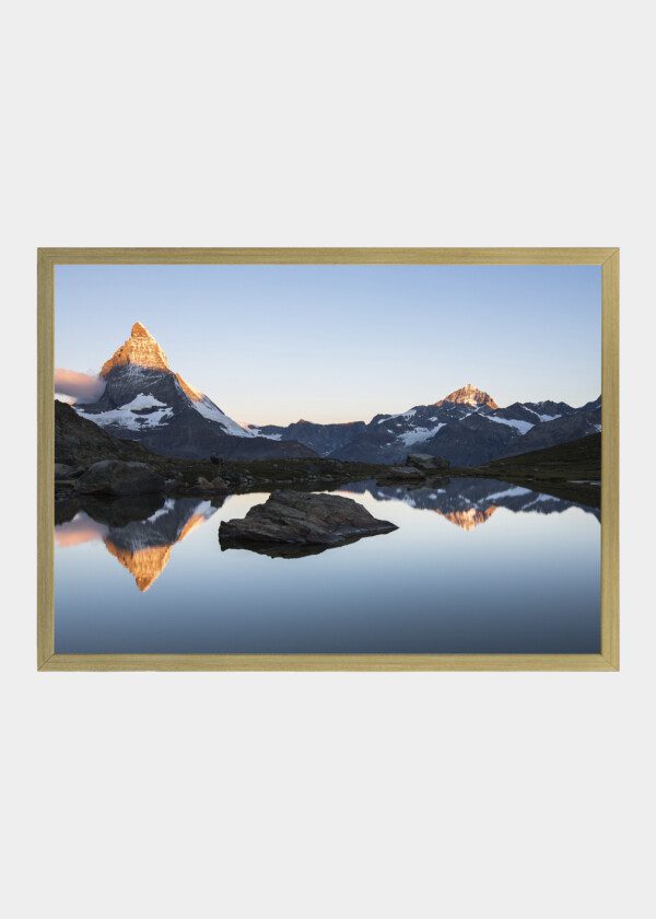 MOUNTAINS AND LAKE