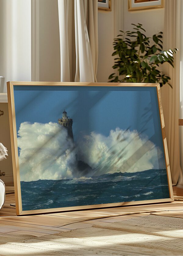 LIGHTHOUSE AND BIG WAVE