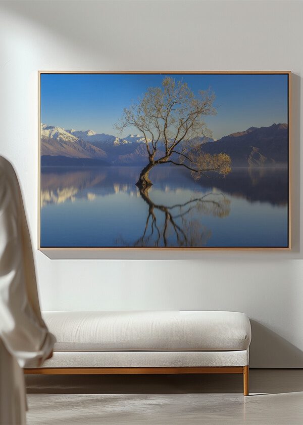 TREES GROW IN LAKE