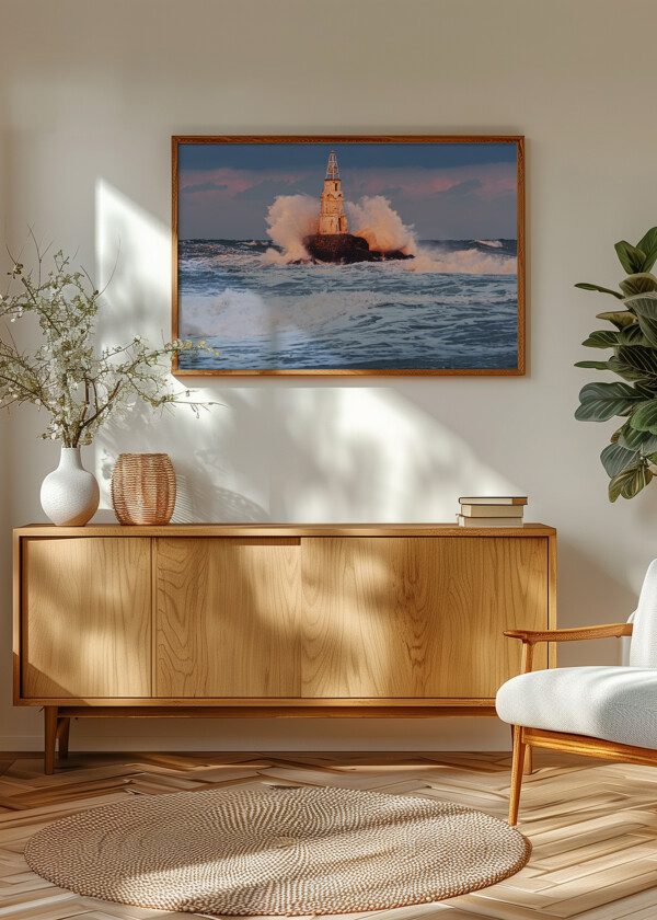 LIGHTHOUSE AND WAVES
