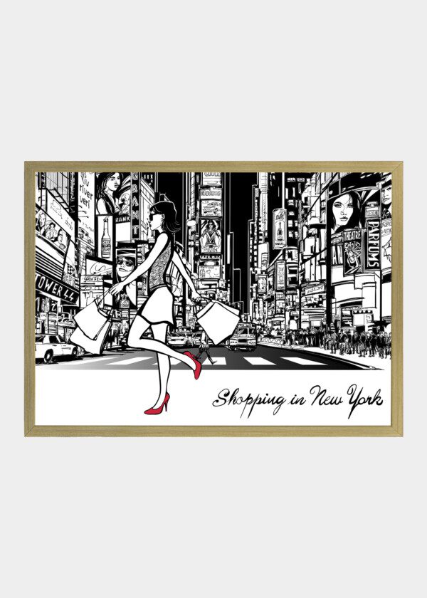 ILLUSTRATION SHOPPING I N.Y.