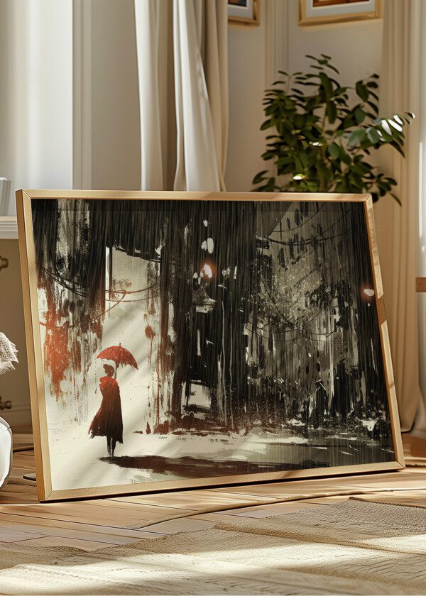 PAINTING. A RAINY DAY
