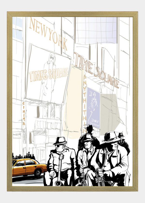 ILLUSTRATION. STREET MUSICIAN
