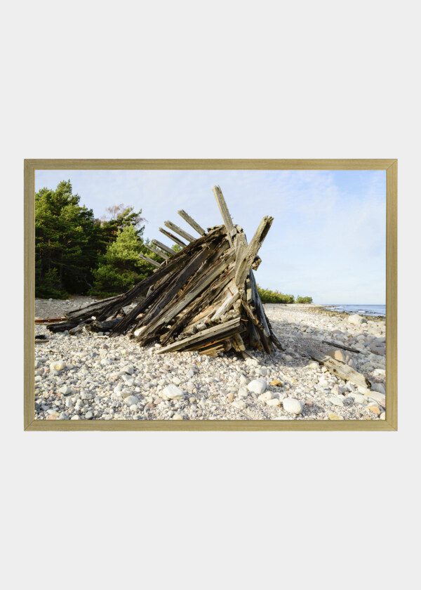 THE WRECK OF SCHOONER SWIKS ÖLAND, SWEDEN 1926.