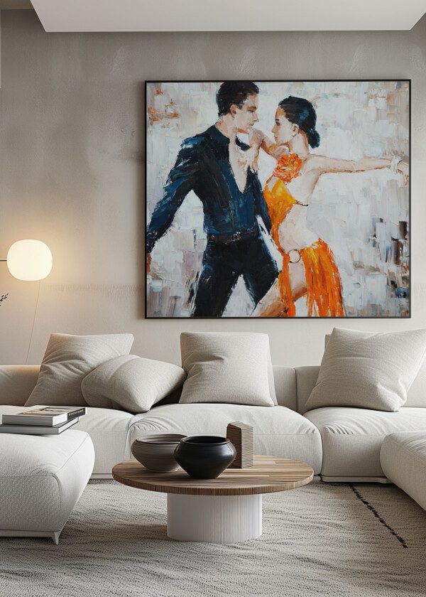 ILLUSTRATION. DANCING COUPLE