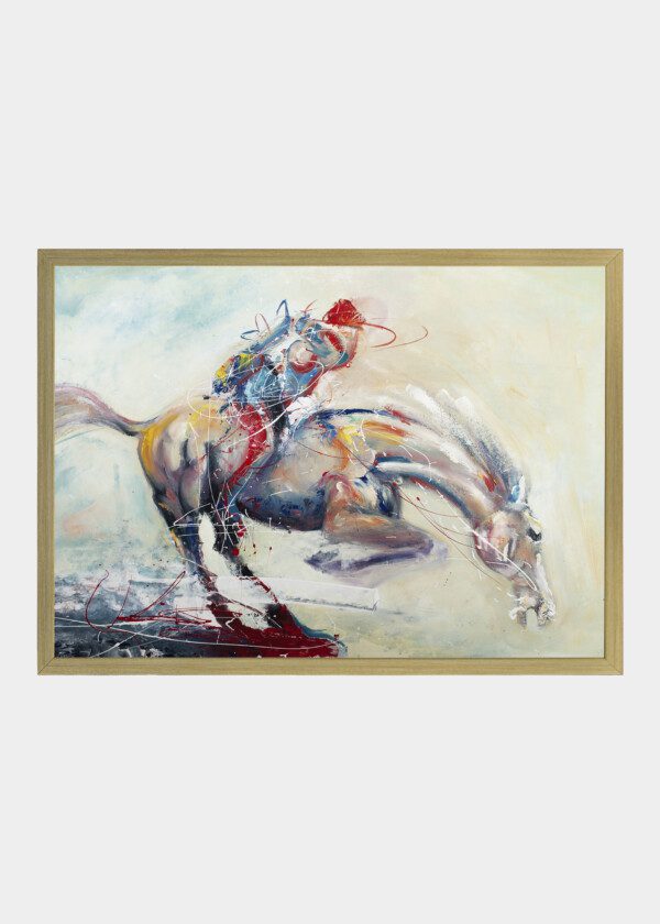 ILLUSTRATION. HORSE AND RIDER