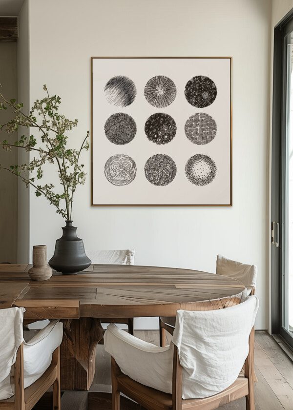 ILLUSRTATION. NINE CIRCLES