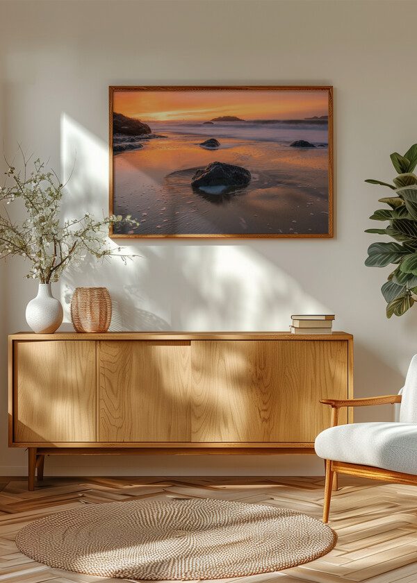 STONES AT THE BEACH EDGE