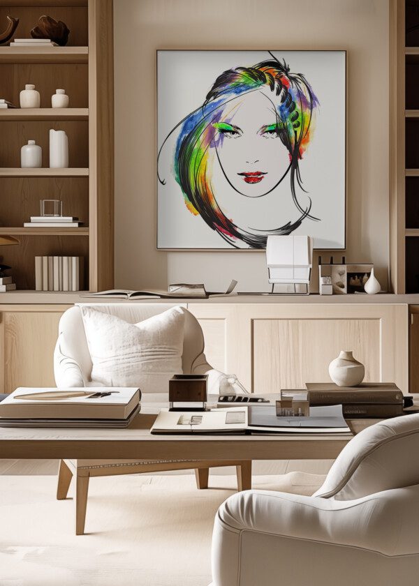 ILLUSTRATION. WOMAN FACE