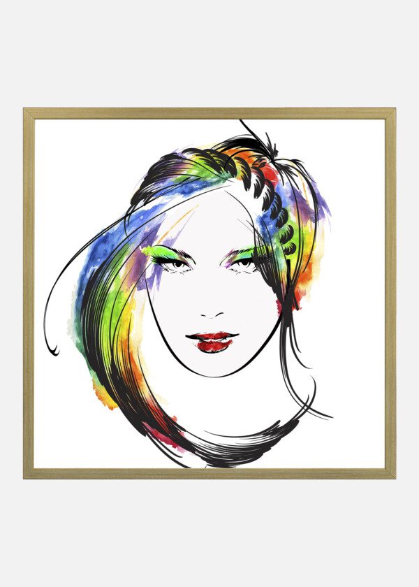 ILLUSTRATION. WOMAN FACE