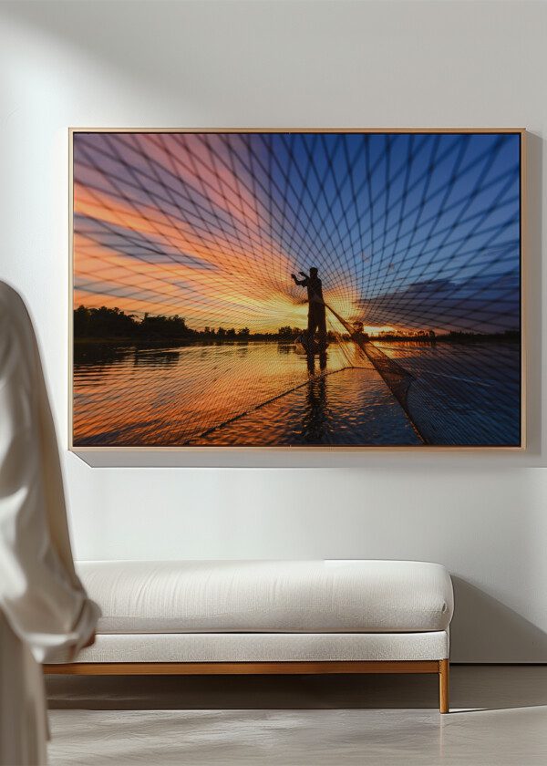 FISHERMAN WITH NET