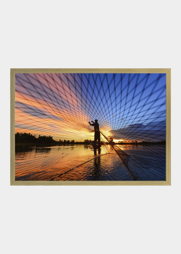 FISHERMAN WITH NET