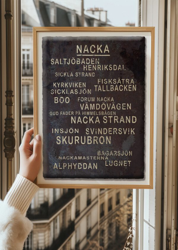 TEXT TAVLA NACKA RUSTY