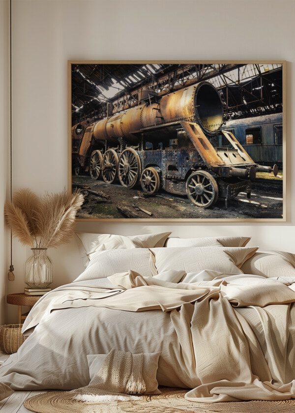 OLD STEAM LOCOMOTIVE