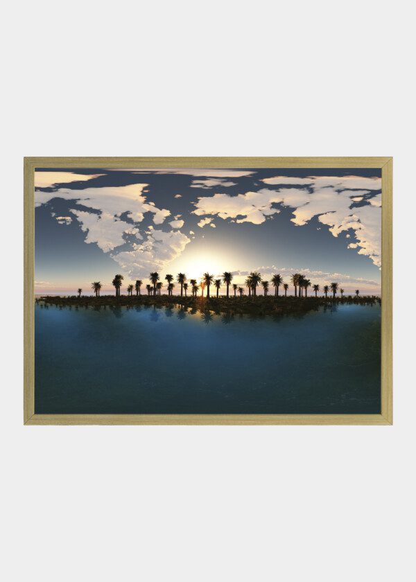 SOUTH SEA ISLAND WITH PALM TREES