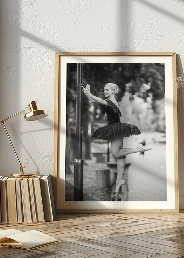 BALLET DANCER TAKING A SELFI