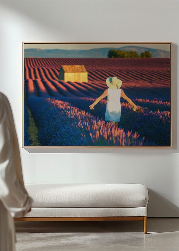 AUNT IN LAVENDER FIELD