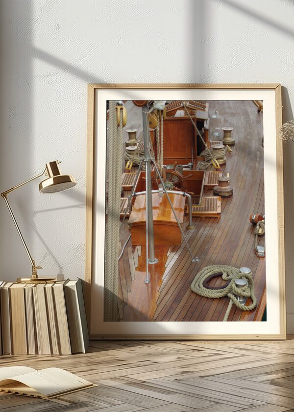 THE DECK ON A SAILBOAT