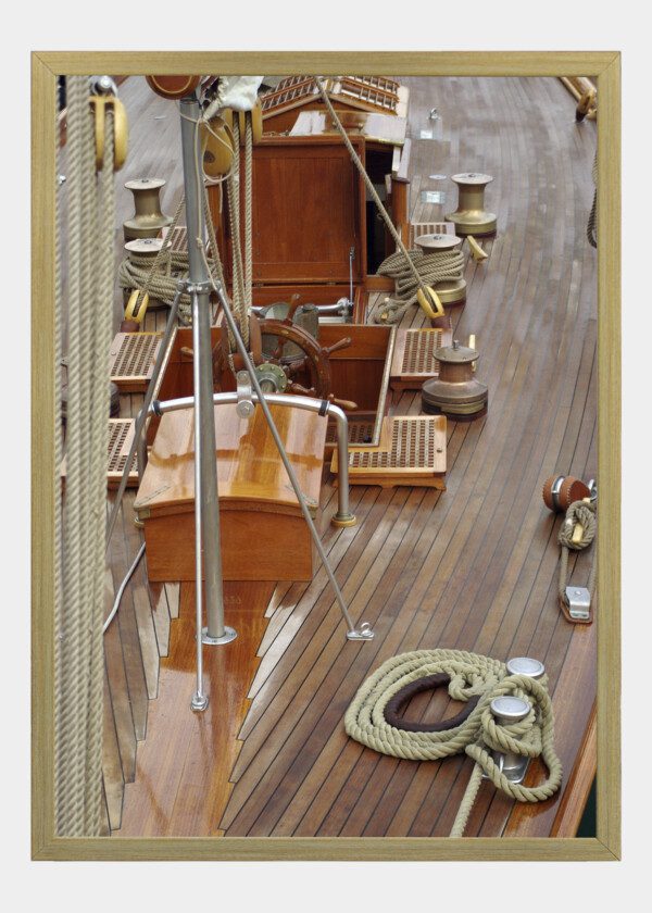 THE DECK ON A SAILBOAT