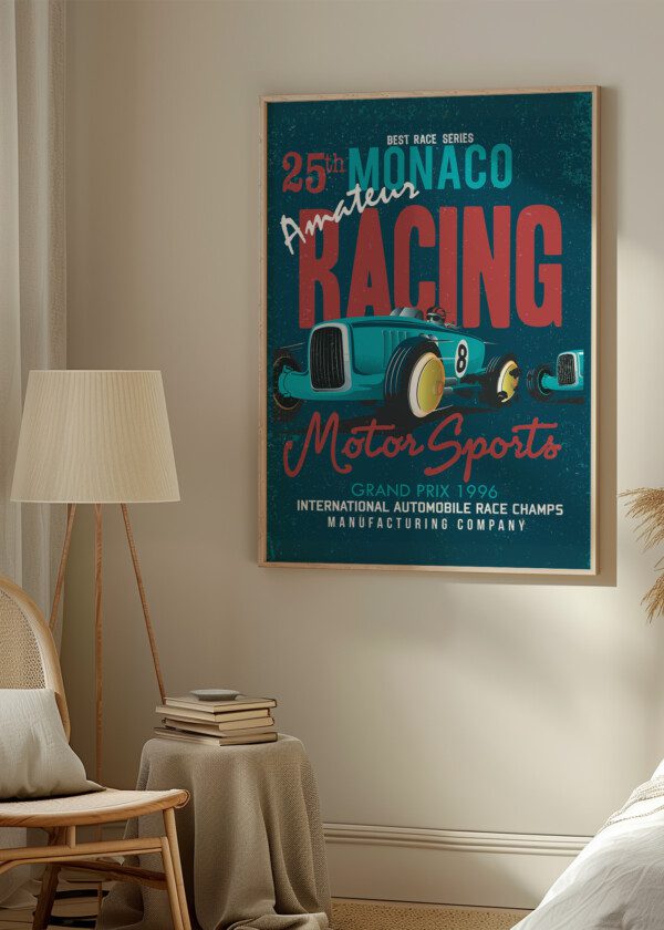 POSTER MONACO RACING