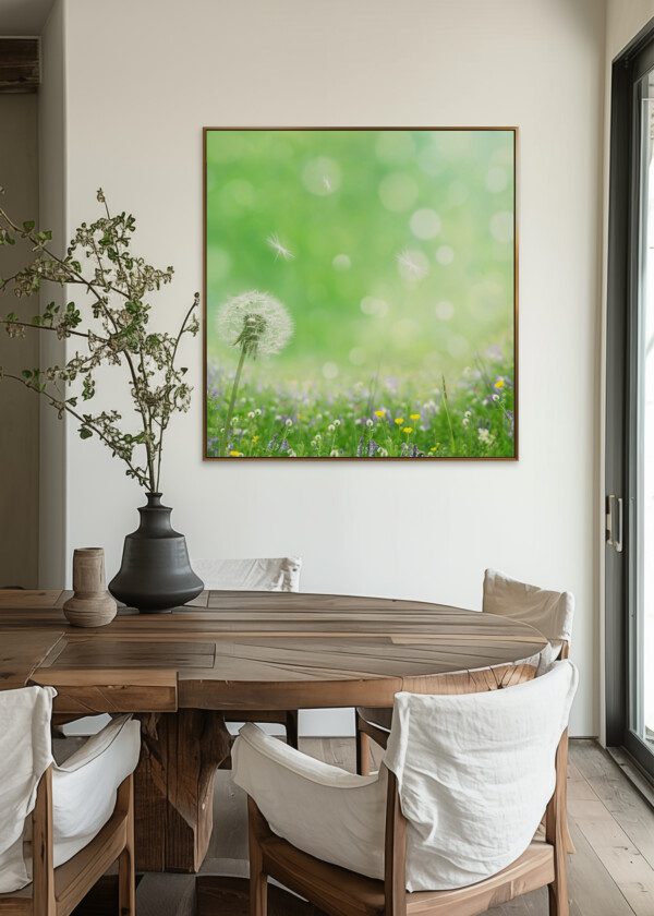 DANDELION ON FLOWER MEADOW