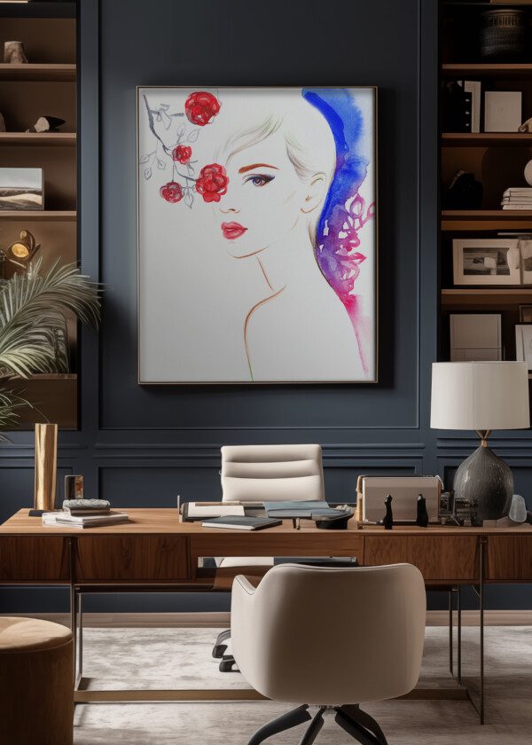 ILLUSTRATION. WOMAN FACE