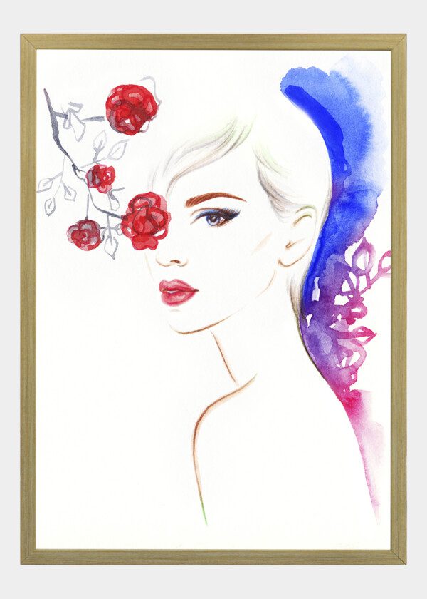 ILLUSTRATION. WOMAN FACE