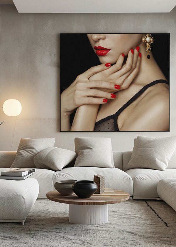 RED LIPS AND NAILS