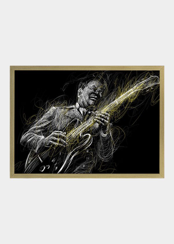 ILLUSTRATION. GUITAR PLAYER