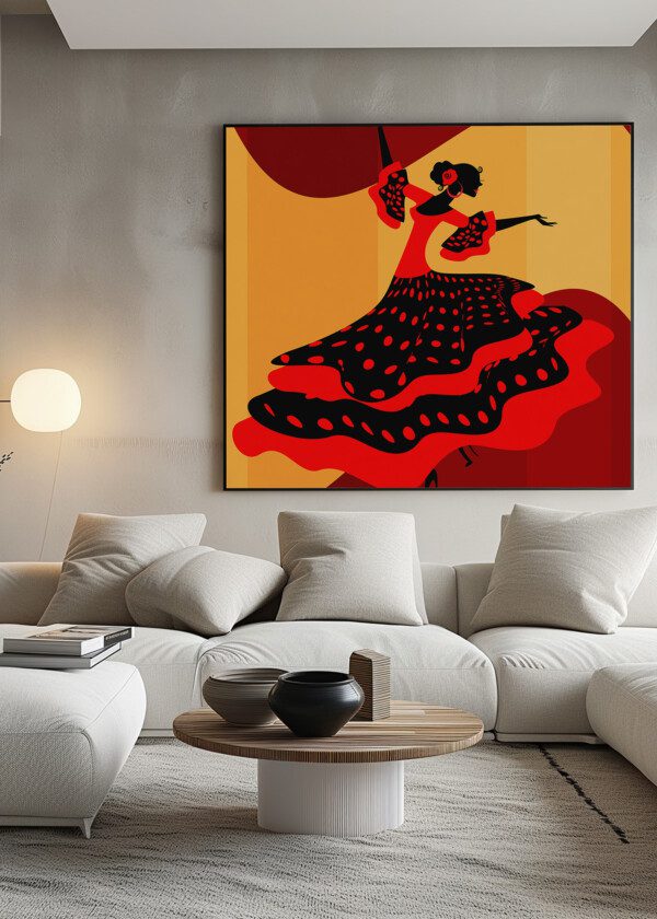 ILLUSTRATION. FLAMENCO DANCE