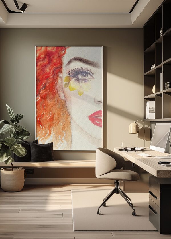 ILLUSTRATION. WOMAN FACE