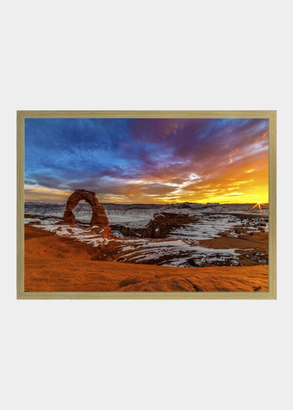 SUNRISE OVER ARCHE NATIONAL PARK