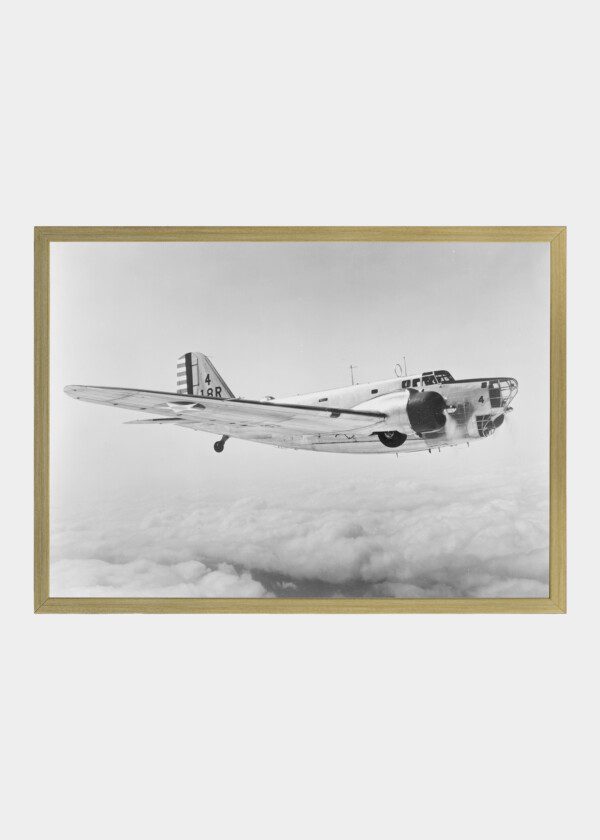 DOUGLAS B-18A AIRPLANE IN FLIGHT,1943