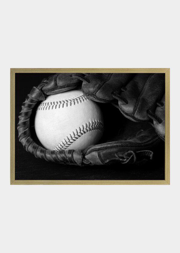 BASEBALL BALL IN GLOVE