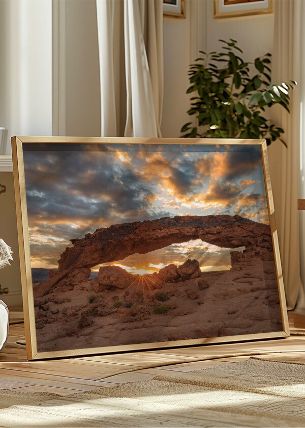 ROCK FORMATION IN MORNING LIGHT