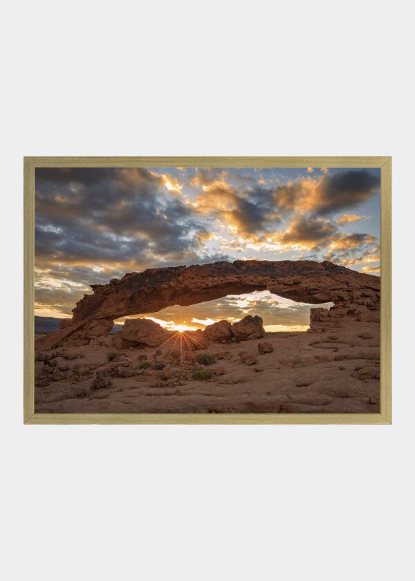 ROCK FORMATION IN MORNING LIGHT